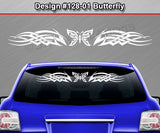 Design #128 Butterfly - Windshield Window Tribal Celtic Knot Vinyl Sticker Decal Graphic Banner 36"x4.25"+