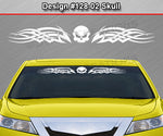 Design #128 Skull - Windshield Window Tribal Celtic Knot Vinyl Sticker Decal Graphic Banner 36"x4.25"+