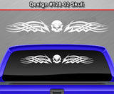 Design #128 Skull - Windshield Window Tribal Celtic Knot Vinyl Sticker Decal Graphic Banner 36"x4.25"+