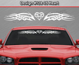 Design #128 Heart - Windshield Window Tribal Celtic Knot Vinyl Sticker Decal Graphic Banner 36"x4.25"+