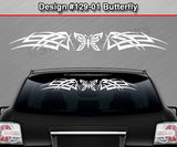Design #129 Butterfly - Windshield Window Tribal Celtic Knot Vinyl Sticker Decal Graphic Banner 36"x4.25"+
