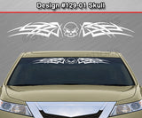 Design #129 Skull - Windshield Window Tribal Celtic Knot Vinyl Sticker Decal Graphic Banner 36"x4.25"+