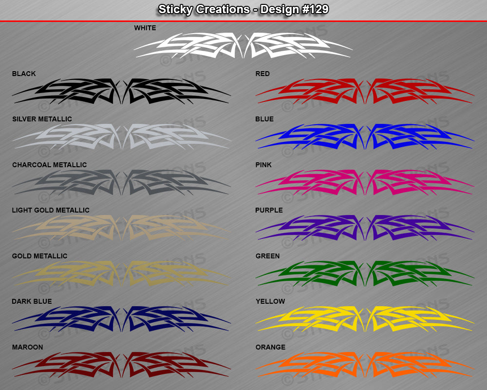 Design #129 - 36"x4.25" + Windshield Window Tribal Celtic Knot Vinyl Sticker Decal Graphic Banner
