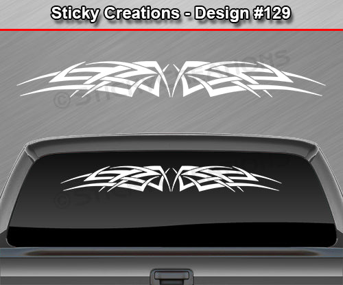 Design #129 - 36"x4.25" + Windshield Window Tribal Celtic Knot Vinyl Sticker Decal Graphic Banner