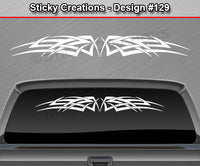Design #129 - 36"x4.25" + Windshield Window Tribal Celtic Knot Vinyl Sticker Decal Graphic Banner