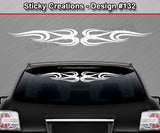Design #132 - 36"x4.25" + Windshield Window Tribal Swirl Vinyl Sticker Decal Graphic Banner