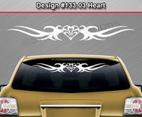 Design #133 Heart - Windshield Window Tribal Thorns Vinyl Sticker Decal Graphic Banner 36"x4.25"+