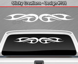 Design #135 - 36"x4.25" + Windshield Window Tribal Blade Vinyl Sticker Decal Graphic Banner