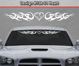Design #138 Heart - Windshield Window Tribal Curls Vinyl Sticker Decal Graphic Banner 36"x4.25"+