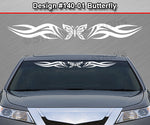 Design #140 Butterfly - Windshield Window Tribal Accent Vinyl Sticker Decal Graphic Banner 36"x4.25"+