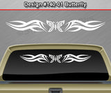 Design #140 Butterfly - Windshield Window Tribal Accent Vinyl Sticker Decal Graphic Banner 36"x4.25"+