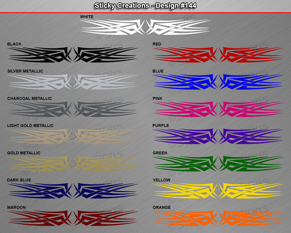 Design #144 - 36"x4.25" + Windshield Window Tribal Celtic Knot Vinyl Sticker Decal Graphic Banner