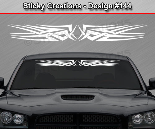 Design #144 - 36"x4.25" + Windshield Window Tribal Celtic Knot Vinyl Sticker Decal Graphic Banner