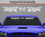 Design #145 Butterfly - Windshield Window Tribal Accent Vinyl Sticker Decal Graphic Banner 36"x4.25"+