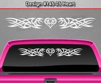 Design #145 Heart - Windshield Window Tribal Accent Vinyl Sticker Decal Graphic Banner 36"x4.25"+
