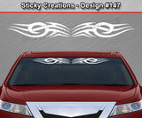 Design #147 - 36"x4.25" + Windshield Window Tribal Accent Vinyl Sticker Decal Graphic Banner
