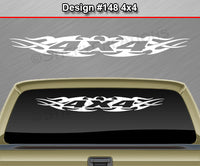 Design #148 4x4 - Windshield Window Tribal Flame Vinyl Sticker Decal Graphic Banner Truck 36"x4.25"+