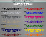 Design #148 Redneck - Windshield Window Tribal Flame Vinyl Sticker Decal Graphic Banner 36"x4.25"+
