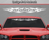 Design #148 Redneck - Windshield Window Tribal Flame Vinyl Sticker Decal Graphic Banner 36"x4.25"+
