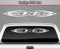 Design #150 4x4 - Windshield Window Tribal Accent Vinyl Sticker Decal Graphic Banner Truck 36"x4.25"+