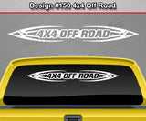 Design #150 4x4 Off Road - Windshield Window Tribal Accent Vinyl Sticker Decal Graphic Banner Truck 36"x4.25"+