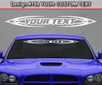 Design #150 Your Text - Custom Personalized Windshield Window Tribal Accent Vinyl Sticker Decal Graphic Banner 36"x4.25"+