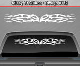 Design #152 - 36"x4.25" + Windshield Window Tribal Flame Vinyl Sticker Decal Graphic Banner