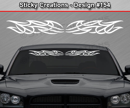 Design #154 - 36"x4.25" + Windshield Window Tribal Accent Vinyl Sticker Decal Graphic Banner