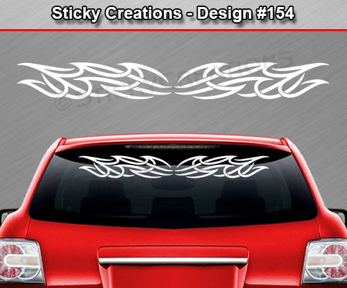 Design #154 - 36"x4.25" + Windshield Window Tribal Accent Vinyl Sticker Decal Graphic Banner