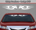 Design #157 - 36"x4.25" + Windshield Window Tribal Blade Vinyl Sticker Decal Graphic Banner