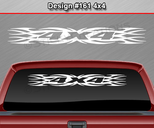 Design #161 4x4 - Windshield Window Tribal Flame Vinyl Sticker Decal Graphic Banner Truck 36"x4.25"+