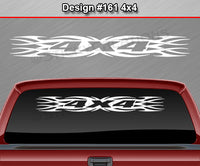 Design #161 4x4 - Windshield Window Tribal Flame Vinyl Sticker Decal Graphic Banner Truck 36"x4.25"+