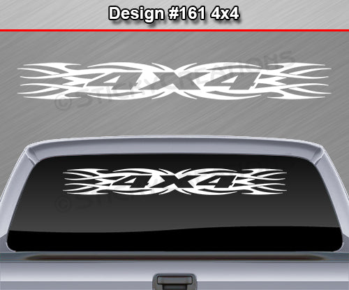 Design #161 4x4 - Windshield Window Tribal Flame Vinyl Sticker Decal Graphic Banner Truck 36"x4.25"+
