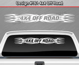 Design #161 4x4 Off Road - Windshield Window Tribal Flame Vinyl Sticker Decal Graphic Banner Truck 36"x4.25"+