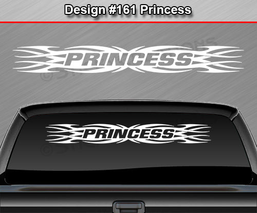 Design #161 Princess - Windshield Window Tribal Flame Vinyl Sticker Decal Graphic Banner 36"x4.25"+