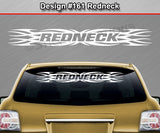 Design #161 Redneck - Windshield Window Tribal Flame Vinyl Sticker Decal Graphic Banner 36"x4.25"+