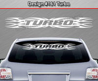 Design #161 Turbo - Windshield Window Tribal Flame Vinyl Sticker Decal Graphic Banner 36"x4.25"+