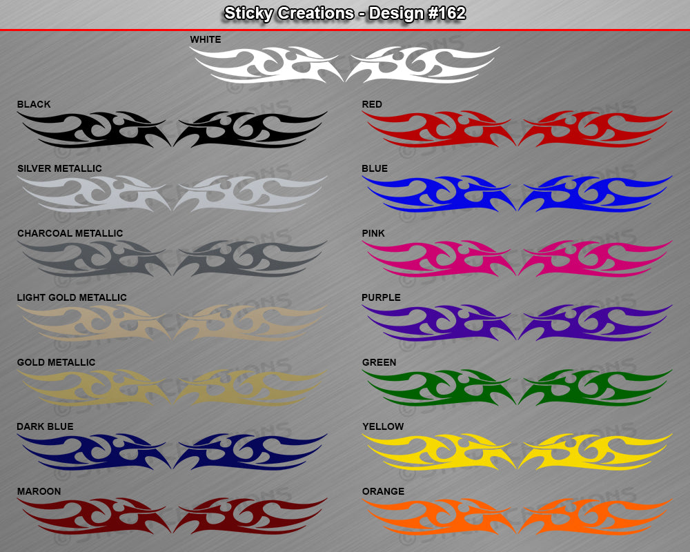 Design #162 - 36"x4.25" + Windshield Window Tribal Blade Vinyl Sticker Decal Graphic Banner