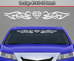 Design #165 Heart - Windshield Window Tribal Accent Vinyl Sticker Decal Graphic Banner 36"x4.25"+