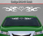 Design #168 Heart - Windshield Window Tribal Curls Vinyl Sticker Decal Graphic Banner 36"x4.25"+