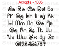 Acroplis Font #1005 - Custom Personalized Your Text Letters Preview
