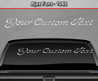 Ajax Font #1065 - Custom Personalized Your Text Letters Windshield Window Vinyl Sticker Decal Graphic Banner 36"x4.25"+