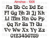 Almshse Font #1006 - Custom Personalized Your Text Letters Preview