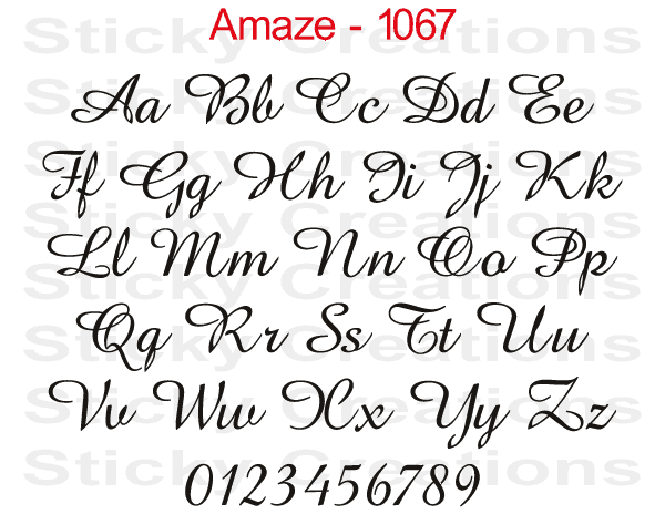 Amaze Font #1067 - Custom Personalized Your Text Letters Preview