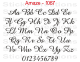 Amaze Font #1067 - Custom Personalized Your Text Letters Preview