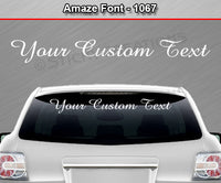 Amaze Font #1067 - Custom Personalized Your Text Letters Windshield Window Vinyl Sticker Decal Graphic Banner 36"x4.25"+