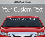 Arial Font #1008 - Custom Personalized Your Text Letters Windshield Window Vinyl Sticker Decal Graphic Banner 36"x4.25"+