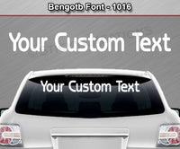 Bengotb Font #1016 - Custom Personalized Your Text Letters Windshield Window Vinyl Sticker Decal Graphic Banner 36"x4.25"+