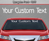 Bengotm Font #1017 - Custom Personalized Your Text Letters Windshield Window Vinyl Sticker Decal Graphic Banner 36"x4.25"+