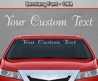 Berntang Font #1069 - Custom Personalized Your Text Letters Windshield Window Vinyl Sticker Decal Graphic Banner 36"x4.25"+